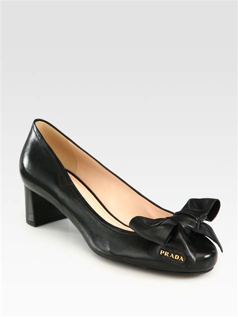 prada block heel shoes|prada heels price.